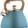 Fluitketel Inductie Gas Waterkoker 3.0 L ‘’ Adriatico ‘’ RVS Chroom Turquoise -Kookpot Serie Winkel 1027x1200