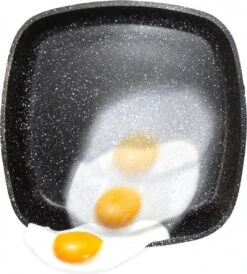 Herenthal Dubbele Grillpan - Ø 28 Cm - Koekenpan - Keramische Pan - Marmeren Coating Met Antiaanbaklaag - PFAS & PFOA Vrij - Pan - Grill - Vermindert Geur, Rook En Oliespatten - Zilver -Kookpot Serie Winkel 1082x1200 2