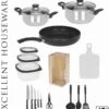 Excellent Houseware 18-delige Keukenset - RVS -Kookpot Serie Winkel 1090x1200 1