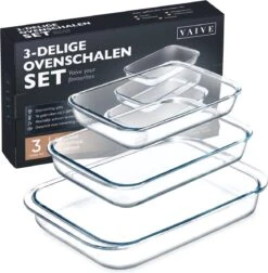 VAIVE 3-delige Ovenschaal Set - Rechthoekig - Glas 15 VAIVE 3-delige Ovenschaal Set - Rechthoekig - Glas -Kookpot Serie Winkel 1175x1200 1