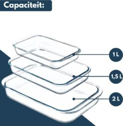 VAIVE 3-delige Ovenschaal Set - Rechthoekig - Glas 11 VAIVE 3-delige Ovenschaal Set - Rechthoekig - Glas -Kookpot Serie Winkel 1178x1200 1