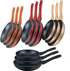 Koekenpannenset 3-delig (zwart) Marmeren Coating 5 Koekenpannenset 3-delig (zwart) Marmeren Coating -Kookpot Serie Winkel 1196x1200 1