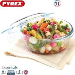 Pyrex Optimum Ovenschalenset 1,4 L - 2,1 L - 3 L - 21 X 18 X 8 Cm - 24 X 20 X 10 Cm - 27 X 23 X 11 Cm -Kookpot Serie Winkel 1196x1200 10