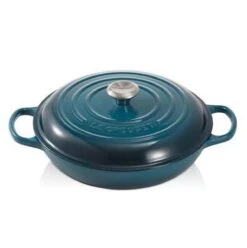 Le Creuset Braadpan Campagnard Signature Deep Teal - ø 30 Cm / 3.5 Liter -Kookpot Serie Winkel 1197x1200 15