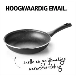 BRABANTIA LIVING Koekenpan - Ø 20 Cm - Antiaanbak - Inductie - Zwart