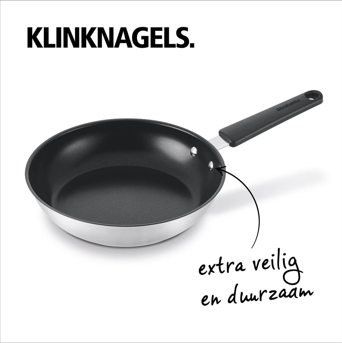 BRABANTIA ENJOYMENT Koekenpan - Keramische Antiaanbaklaag - Ø 24 Cm - Inductie - Pfas Vrij 4 BRABANTIA ENJOYMENT Koekenpan - Keramische Antiaanbaklaag - Ø 24 Cm - Inductie - Pfas Vrij - Afbeelding 2