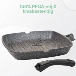 Coninx Grillpan 28CM - Steakpan - Afneembare Handgreep - PFAS-vrij - Grijs 14 Coninx Grillpan 28CM - Steakpan - Afneembare Handgreep - PFAS-vrij - Grijs -Kookpot Serie Winkel 1198x1200 8