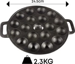 YUGN BLACK Poffertjespan Poffertjesmaker 6 Delige Set - 19 Poffertjes Incl Doseerfles Kwast Poffertjesvork Siliconen Ovenwanten - Platte Onderkant Poffertjespan Inductie Poffertjespan Elektrisch - Cadeau Tip -Kookpot Serie Winkel 1200x1023 2