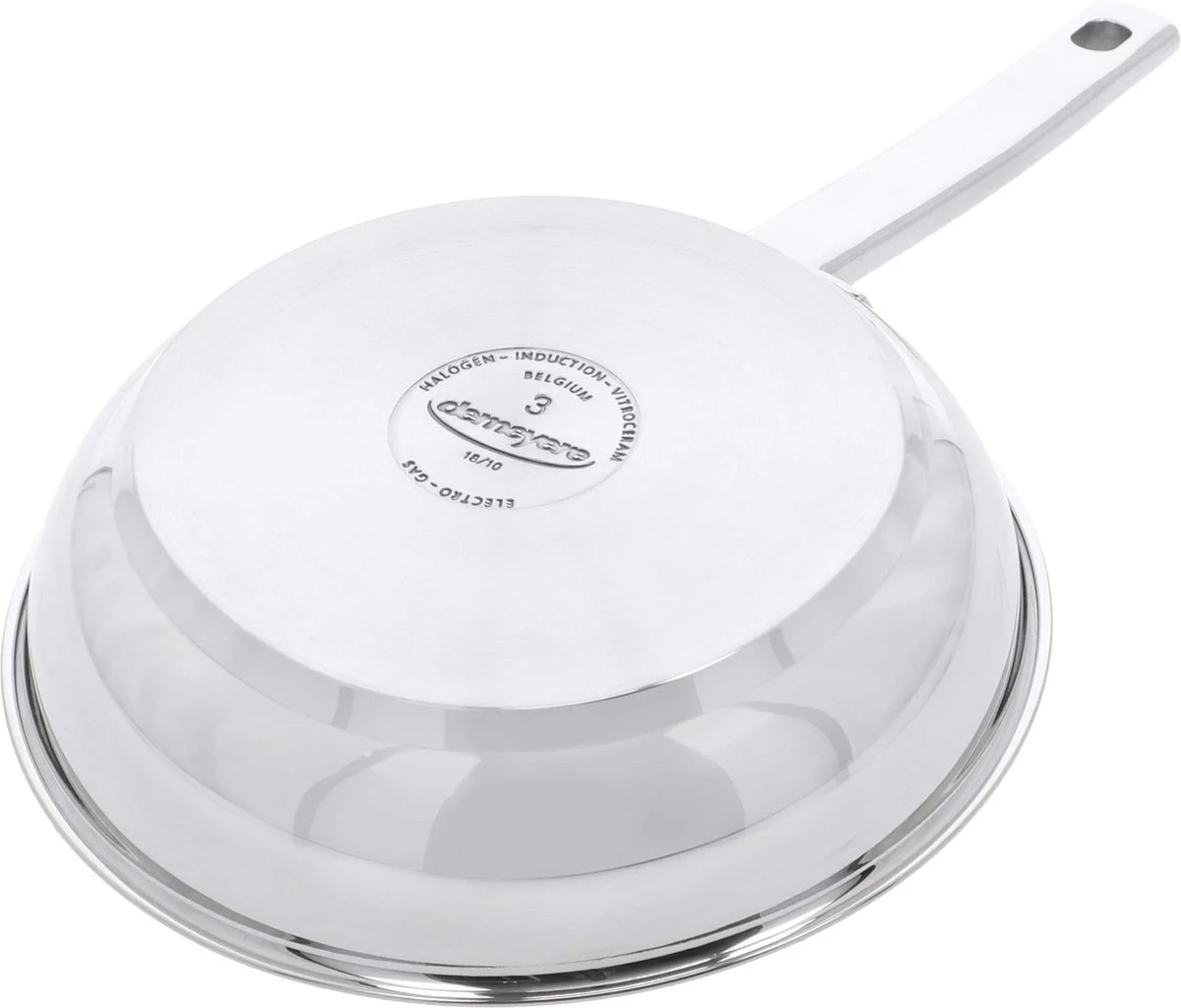 Demeyere Classico 3 RVS Koekenpan – Koekenpan Inductie - 20 Cm – PTFE-vrij 6 Demeyere Classico 3 RVS Koekenpan – Koekenpan Inductie - 20 Cm – PTFE-vrij - Afbeelding 4