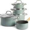 GreenPan Mayflower Pannenset - 5-delig - Lichtblauw - Inductie - PFAS-vrij -Kookpot Serie Winkel 1200x1025 1