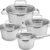 Sola Pannenset Diamond - 4 Delig - Ø 16,16,18,20 Cm - Zilver - RVS - Sandwichbodem -Kookpot Serie Winkel 1200x1027 1