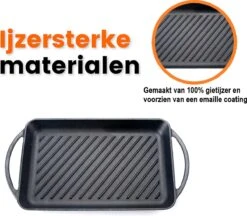 Kicinn Grillplaat - Gietijzer - Geëmailleerd - Incl. Accessoires - Ø 33 X 21.8 Cm (LxB) 11 Kicinn Grillplaat - Gietijzer - Geëmailleerd - Incl. Accessoires - Ø 33 X 21.8 Cm (LxB) -Kookpot Serie Winkel 1200x1050 2