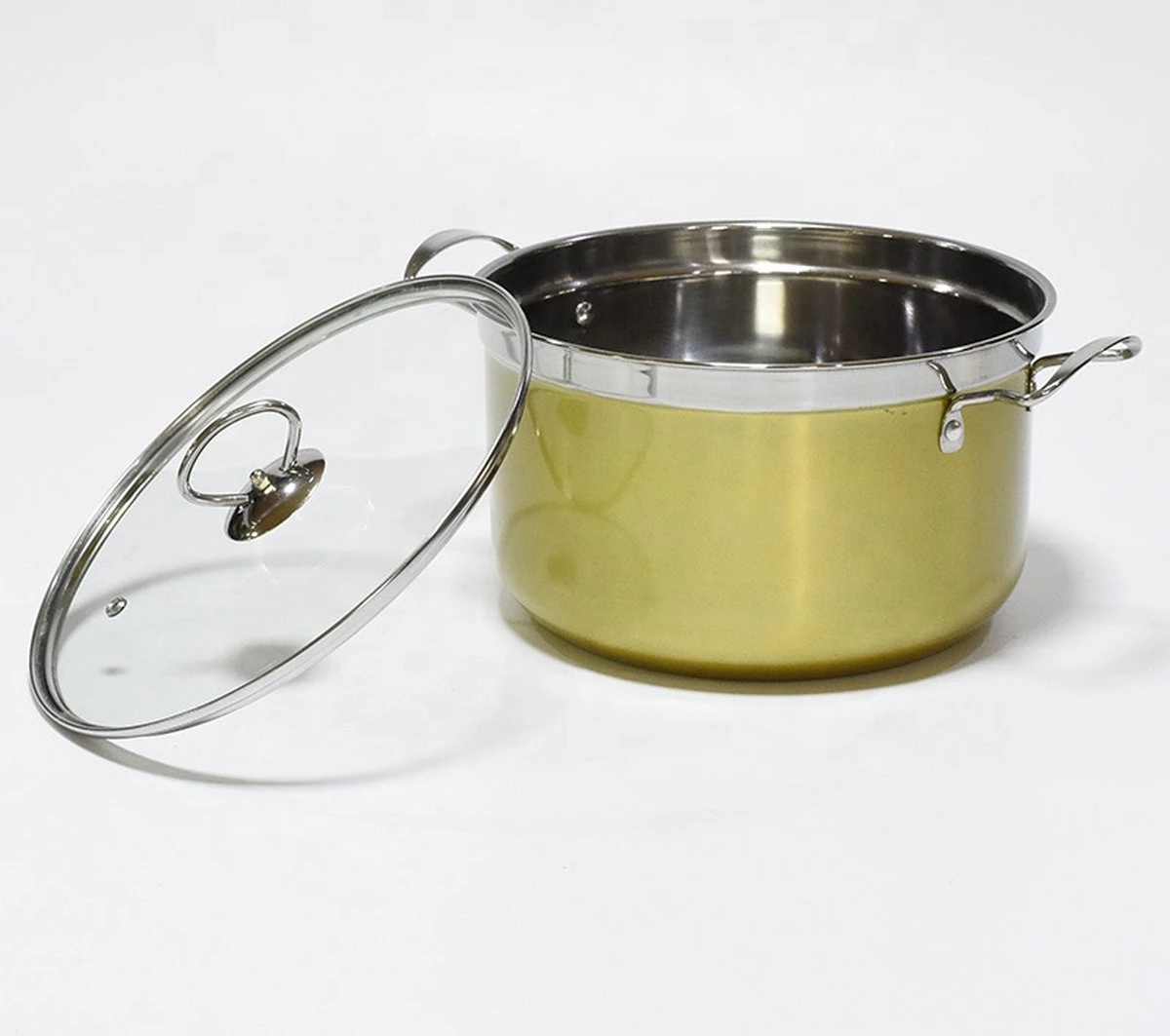 Pannenset – 5-delig – Swifth - Roestvrij Stalen Kookpannen – Inductie – Gas – Keramisch 4 Pannenset – 5-delig – Swifth - Roestvrij Stalen Kookpannen – Inductie – Gas – Keramisch - Afbeelding 2