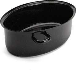 Emalia Geëmailleerde Braadpan Met Deksel 7L - Braadslede - Bakpan - Grillpan - Emaille - Zwart -Kookpot Serie Winkel 1200x1099 1