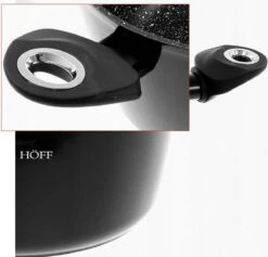 Pannenset - Kookpan - Inductie - 15 Delig Marmeren Coating - Zwart -Kookpot Serie Winkel 1200x1152 2