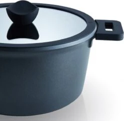 The White Series - Keramische Pannenset Met Glazen Deksels - Inclusief Set Vershoudbakjes - Zwart -Kookpot Serie Winkel 1200x1178 1