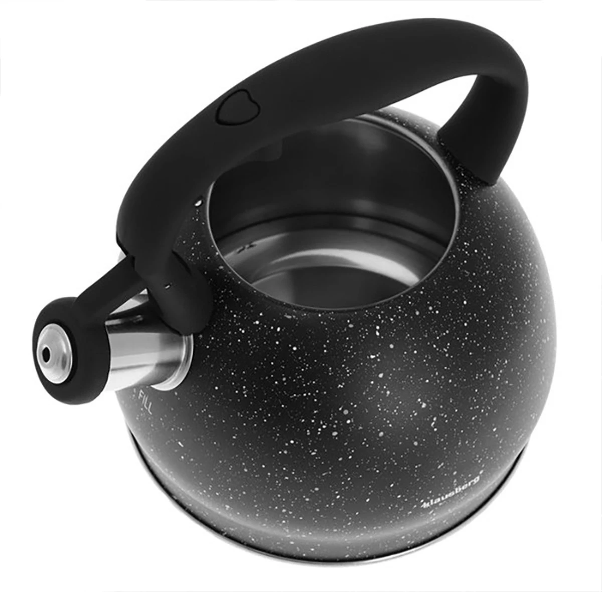 Fluitketel Inductie Gas Waterkoker 2.0 L ‘’Cosenza’’ Mat Zwart RVS 4 Fluitketel Inductie Gas Waterkoker 2.0 L ‘’Cosenza’’ Mat Zwart RVS - Afbeelding 2