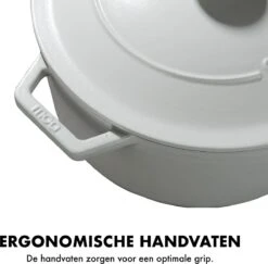 MOA Gietijzeren Braadpan - Inhoud 7,2 Liter - 30CM - Rond - Alle Warmtebronnen - Ook Voor Inductie - Gewicht 7,3 Kg - Wit - C30W 11 MOA Gietijzeren Braadpan - Inhoud 7,2 Liter - 30CM - Rond - Alle Warmtebronnen - Ook Voor Inductie - Gewicht 7,3 Kg - Wit - C30W -Kookpot Serie Winkel 1200x1181 8
