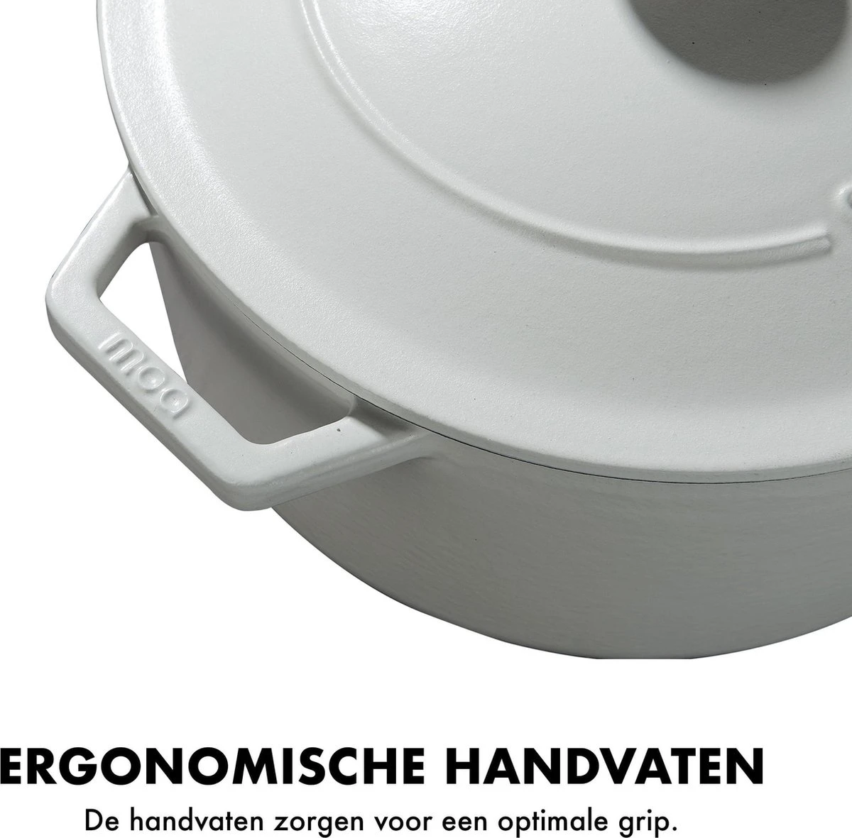 MOA Gietijzeren Braadpan - Inhoud 7,2 Liter - 30CM - Rond - Alle Warmtebronnen - Ook Voor Inductie - Gewicht 7,3 Kg - Wit - C30W 6 MOA Gietijzeren Braadpan - Inhoud 7,2 Liter - 30CM - Rond - Alle Warmtebronnen - Ook Voor Inductie - Gewicht 7,3 Kg - Wit - C30W - Afbeelding 4