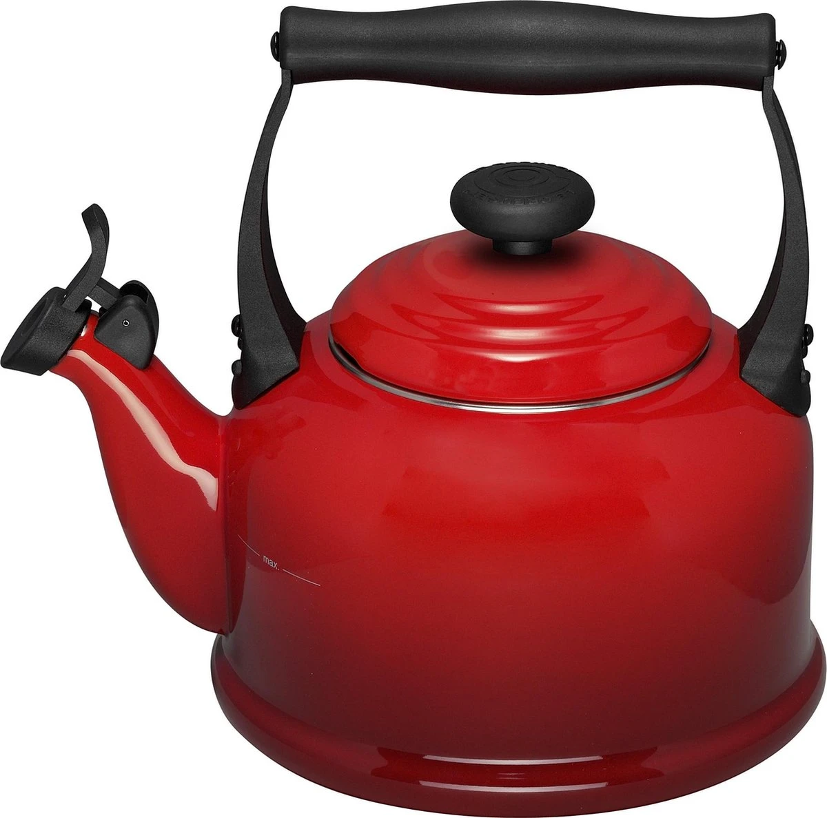 Le Creuset Tradition Fluitketel - 2.1 L - Kersenrood 3 Le Creuset Tradition Fluitketel - 2.1 L - Kersenrood