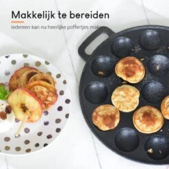 Ocina Poffertjespan Accessoires Set - Doseerfles - Poffertjes Spuitfles - 6x Poffertjes Vork - Kwast - Siliconen Kwast - Bakkwast - Gratis Poffertjes E-Book -Kookpot Serie Winkel 1200x1198 30