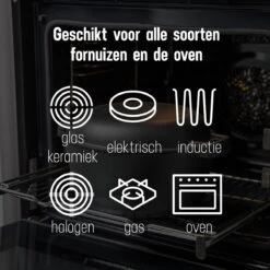 Daumonet Ducasse Gietijzeren Double Use Braadpan - Combi Sudderpan Zwart - 2-in-1 Bak- En Braadpan - PFAS & PFOA Vrij - Rond - Ø 26 Cm - 4,4 Liter - Emaille - Alle Warmtebronnen - Elektrisch - Gas - Halogeen - Inductie - Keramisch 21 Daumonet Ducasse Gietijzeren Double Use Braadpan - Combi Sudderpan Zwart - 2-in-1 Bak- En Braadpan - PFAS & PFOA Vrij - Rond - Ø 26 Cm - 4,4 Liter - Emaille - Alle Warmtebronnen - Elektrisch - Gas - Halogeen - Inductie - Keramisch -Kookpot Serie Winkel 1200x1199 17