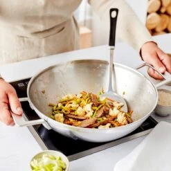 Demeyere Industry 5 RVS Wokpan – Wokpan Inductie – 30 Cm –2 Handvaten – PTFE-vrij -Kookpot Serie Winkel 1200x1200 1005