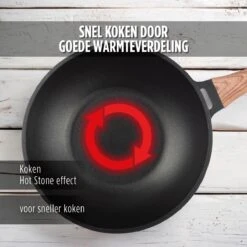 Rosmarino Black Line - Wokpan - Ø30cm - 100% PFAS & PFOA Vrij - Gegoten Aluminium - Non-stick Minerale Coating - Ergonomische Handgreep - Geschikt Voor Alle Warmtebronnen & Vaatwasser 22 Rosmarino Black Line - Wokpan - Ø30cm - 100% PFAS & PFOA Vrij - Gegoten Aluminium - Non-stick Minerale Coating - Ergonomische Handgreep - Geschikt Voor Alle Warmtebronnen & Vaatwasser -Kookpot Serie Winkel 1200x1200 1035