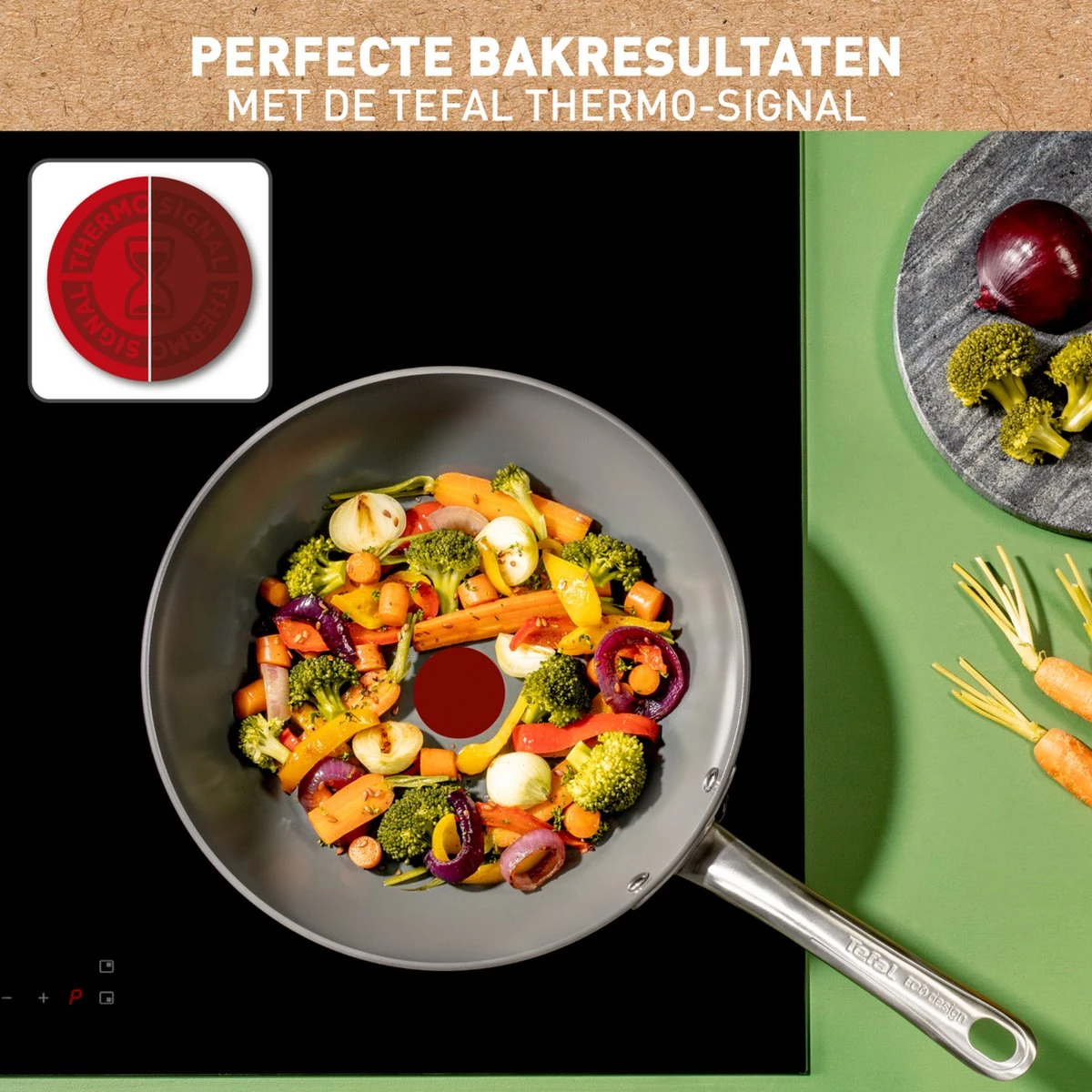 Tefal Renew+ Keramische Wokpan - Ø 28 Cm 6 Tefal Renew+ Keramische Wokpan - Ø 28 Cm - Afbeelding 4