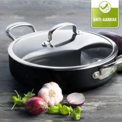 GreenPan Barcelona Infinity Pro Hapjespan Met Deksel 30cm - Zwart - Inductie - PFAS-vrij 19 GreenPan Barcelona Infinity Pro Hapjespan Met Deksel 30cm - Zwart - Inductie - PFAS-vrij -Kookpot Serie Winkel 1200x1200 1084