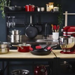 KitchenAid Stainless Steel Hapjespan Met Glazen Deksel ø28cm - RVS - Inductie - Anti-aanbak -Kookpot Serie Winkel 1200x1200 1105