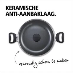 BRABANTIA INDU+ Hapjespan - Keramische Antiaanbaklaag - Met Deksel - Ø 28 Cm - Inductie - Pfas Vrij -Kookpot Serie Winkel 1200x1200 1110