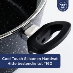 Westinghouse Hapjespan Inductie - Ø 28 Cm - Zwart Marmer - Met Deksel -Kookpot Serie Winkel 1200x1200 1118