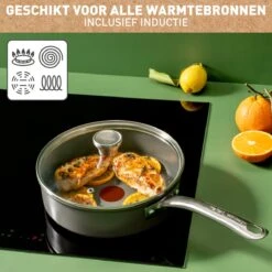 Tefal Renew+ Keramische Hapjespan - Ø 24 Cm - Met Deksel -Kookpot Serie Winkel 1200x1200 1131