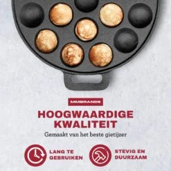MM Brands Poffertjespan - Poffertjesmaker - Inductie / Oven / BBQ - Inclusief Handvat, Borstel En Vorken -Kookpot Serie Winkel 1200x1200 1210