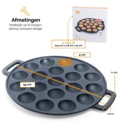 CuisiNoon® Poffertjespan Premium - Complete Poffertjesmaker Set - Inclusief Bakboek -Kookpot Serie Winkel 1200x1200 1230