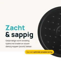 MOA Gietijzeren Braadpan - Inhoud 4,75 Liter - 26CM - Rond - Alle Warmtebronnen - Ook Voor Inductie - Gewicht 5,8 Kg - Bordeaux Rood - MC26BR -Kookpot Serie Winkel 1200x1200 1350