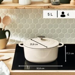 Tefal LOV Braadpan - 5L - Ø25 Cm - Beige -Kookpot Serie Winkel 1200x1200 1403