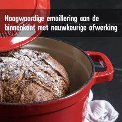 Daumonet Carême Rouge Gietijzeren Braadpan - Sudderpan Kersen Rood - Rond - Ø26 Cm - 4,4 Liter - PFAS & PFOA Vrij - Emaille - Geschikt Voor Alle Warmtebronnen - Elektrisch - Gas - Halogeen - Inductie - Keramisch - Vaatwasserbestendig 20 Daumonet Carême Rouge Gietijzeren Braadpan - Sudderpan Kersen Rood - Rond - Ø26 Cm - 4,4 Liter - PFAS & PFOA Vrij - Emaille - Geschikt Voor Alle Warmtebronnen - Elektrisch - Gas - Halogeen - Inductie - Keramisch - Vaatwasserbestendig -Kookpot Serie Winkel 1200x1200 1423