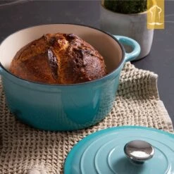 Chefarone Gietijzeren Pan - Braadpan Inclusief Deksel - Geschikt Voor Alle Warmtebronnen - Geëmailleerd Blauw 17 Chefarone Gietijzeren Pan - Braadpan Inclusief Deksel - Geschikt Voor Alle Warmtebronnen - Geëmailleerd Blauw -Kookpot Serie Winkel 1200x1200 1451