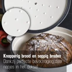 Daumonet Carême Blanc Gietijzeren Braadpan - Sudderpan Wit - Rond - Ø 26 Cm - 4,4 Liter - 100% PFAS & PFOA Vrij - Emaille - Geschikt Voor Alle Warmtebronnen - Elektrisch - Gas - Halogeen - Inductie - Keramisch - Vaatwasserbestendig 14 Daumonet Carême Blanc Gietijzeren Braadpan - Sudderpan Wit - Rond - Ø 26 Cm - 4,4 Liter - 100% PFAS & PFOA Vrij - Emaille - Geschikt Voor Alle Warmtebronnen - Elektrisch - Gas - Halogeen - Inductie - Keramisch - Vaatwasserbestendig -Kookpot Serie Winkel 1200x1200 1478