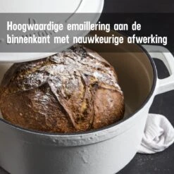 Daumonet Carême Blanc Gietijzeren Braadpan - Sudderpan Wit - Rond - Ø 26 Cm - 4,4 Liter - 100% PFAS & PFOA Vrij - Emaille - Geschikt Voor Alle Warmtebronnen - Elektrisch - Gas - Halogeen - Inductie - Keramisch - Vaatwasserbestendig 21 Daumonet Carême Blanc Gietijzeren Braadpan - Sudderpan Wit - Rond - Ø 26 Cm - 4,4 Liter - 100% PFAS & PFOA Vrij - Emaille - Geschikt Voor Alle Warmtebronnen - Elektrisch - Gas - Halogeen - Inductie - Keramisch - Vaatwasserbestendig -Kookpot Serie Winkel 1200x1200 1484