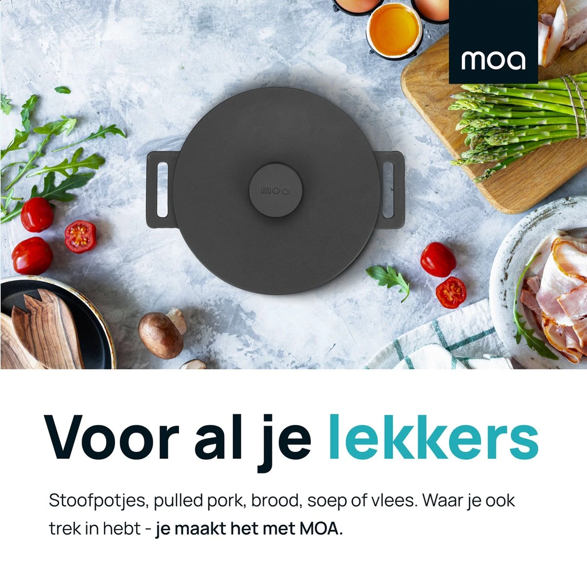 MOA Gietijzeren Braadpan - Inhoud 7,1 Liter - 29CM - Rond - Alle Warmtebronnen - Ook Voor Inductie - Gewicht 7,6 Kg - Zwart - MC29B 5 MOA Gietijzeren Braadpan - Inhoud 7,1 Liter - 29CM - Rond - Alle Warmtebronnen - Ook Voor Inductie - Gewicht 7,6 Kg - Zwart - MC29B - Afbeelding 3