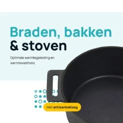 MOA Gietijzeren Braadpan - Inhoud 7,1 Liter - 29CM - Rond - Alle Warmtebronnen - Ook Voor Inductie - Gewicht 7,6 Kg - Zwart - MC29B 14 MOA Gietijzeren Braadpan - Inhoud 7,1 Liter - 29CM - Rond - Alle Warmtebronnen - Ook Voor Inductie - Gewicht 7,6 Kg - Zwart - MC29B -Kookpot Serie Winkel 1200x1200 1487