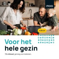 MOA Gietijzeren Braadpan - Inhoud 7,1 Liter - 29CM - Rond - Alle Warmtebronnen - Ook Voor Inductie - Gewicht 7,6 Kg - Zwart - MC29B 17 MOA Gietijzeren Braadpan - Inhoud 7,1 Liter - 29CM - Rond - Alle Warmtebronnen - Ook Voor Inductie - Gewicht 7,6 Kg - Zwart - MC29B -Kookpot Serie Winkel 1200x1200 1490