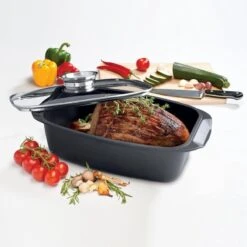 Alpina - Braadslede - Braadpan - Met Glazen Deksel - Aromaknop - 5,5 Liter - Zwart -Kookpot Serie Winkel 1200x1200 1530