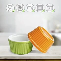 Chefarone Mini Ronde Ovenschalen - Mini Vormpjes Set Van 10 - Bakvormen Keramiek 200 ML - Crème Brulée Schaaltje - Multicolor 12 Chefarone Mini Ronde Ovenschalen - Mini Vormpjes Set Van 10 - Bakvormen Keramiek 200 ML - Crème Brulée Schaaltje - Multicolor -Kookpot Serie Winkel 1200x1200 1581