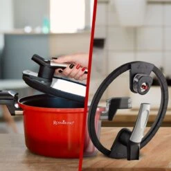 Rosmarino - Snelkookpan Met Glazen Deksel - Zwart - Ø24cm - 5 Liter - 100% PFAS & PFOA Vrij - Aluminium - Pressure Cooker - Non-stick Minerale Coating - Ergonomische Handgrepen - Geschikt Voor Alle Warmtebronnen -Kookpot Serie Winkel 1200x1200 1590