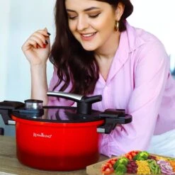 Rosmarino - Snelkookpan Met Glazen Deksel - Zwart - Ø24cm - 5 Liter - 100% PFAS & PFOA Vrij - Aluminium - Pressure Cooker - Non-stick Minerale Coating - Ergonomische Handgrepen - Geschikt Voor Alle Warmtebronnen -Kookpot Serie Winkel 1200x1200 1591