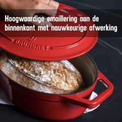 Daumonet Bocuse Rouge Gietijzeren Braadpan - Sudderpan Kersen Rood - Ovaal - Ø 29 Cm - 3 Liter - PFAS & PFOA Vrij - Emaille - Geschikt Voor Alle Warmtebronnen - Elektrisch - Gas - Halogeen - Inductie - Keramisch - Vaatwasserbestendig 20 Daumonet Bocuse Rouge Gietijzeren Braadpan - Sudderpan Kersen Rood - Ovaal - Ø 29 Cm - 3 Liter - PFAS & PFOA Vrij - Emaille - Geschikt Voor Alle Warmtebronnen - Elektrisch - Gas - Halogeen - Inductie - Keramisch - Vaatwasserbestendig -Kookpot Serie Winkel 1200x1200 160